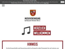 Tablet Screenshot of musikvereinigung-aw.de